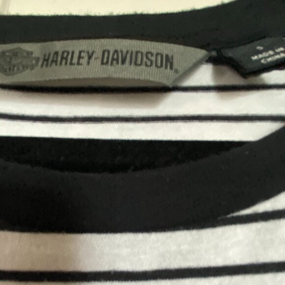 Harley-Davidson Let's Ride Men’s Striped Cotton Tank Top Size Small - Picture 3 of 4